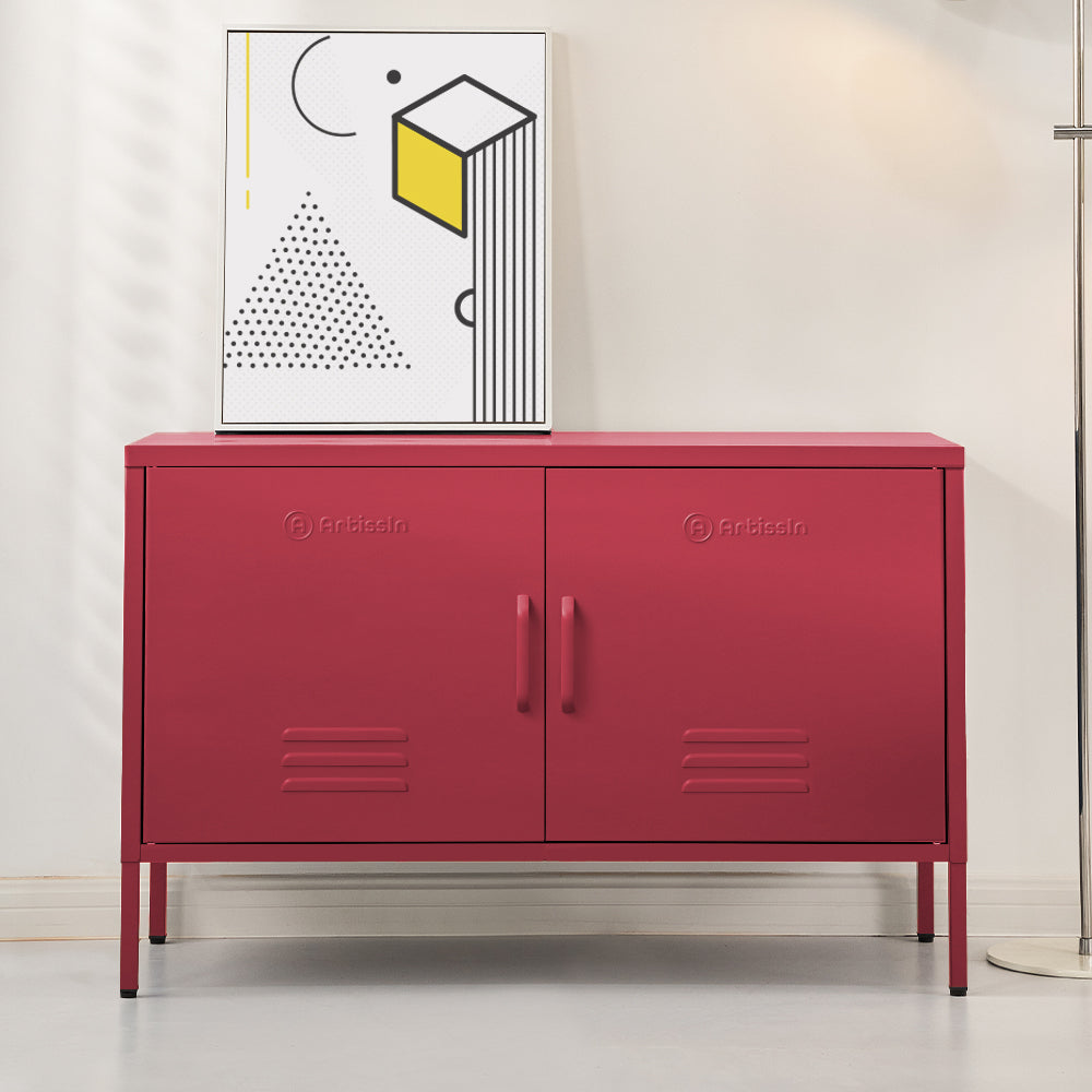 Buffet Sideboard Metal Cabinet - BASE Pink