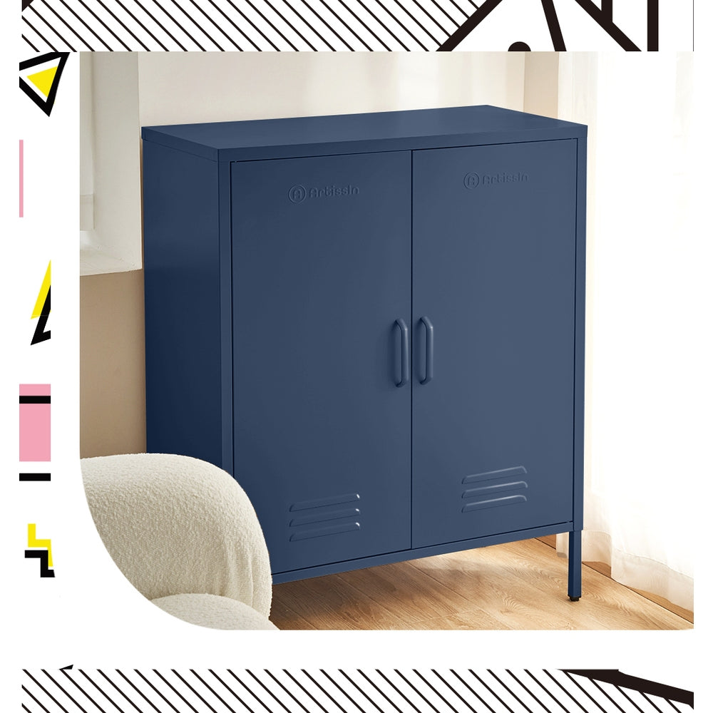 Buffet Sideboard Metal Cabinet - SWEETHEART Blue