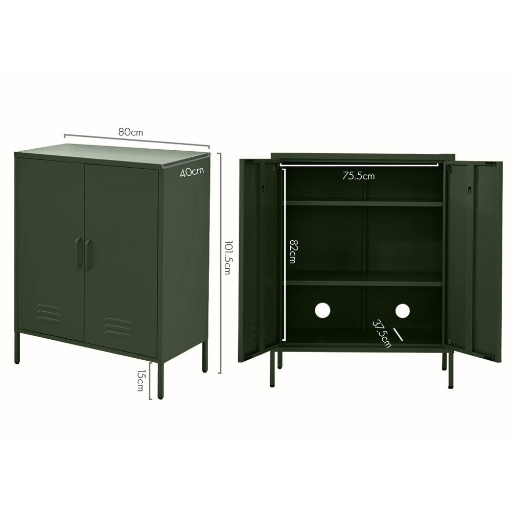 Buffet Sideboard Metal Cabinet - SWEETHEART Green