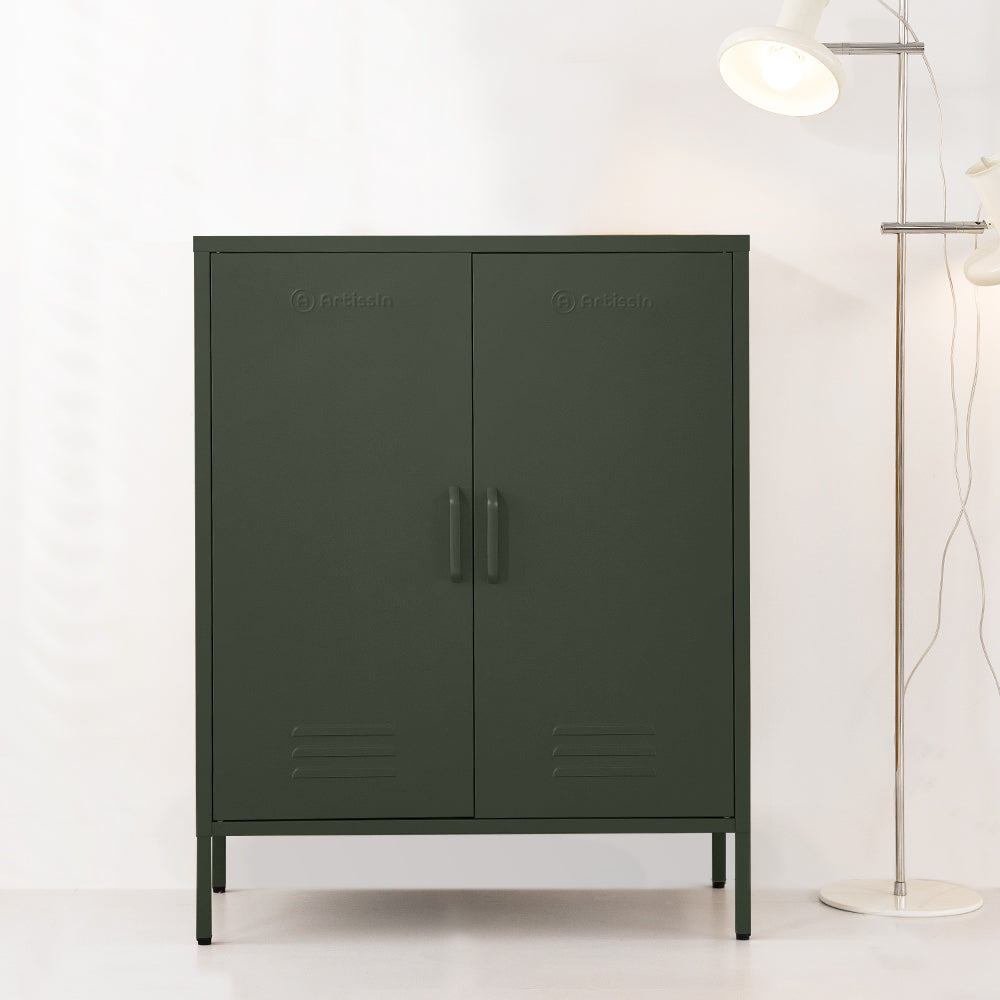 Buffet Sideboard Metal Cabinet - SWEETHEART Green