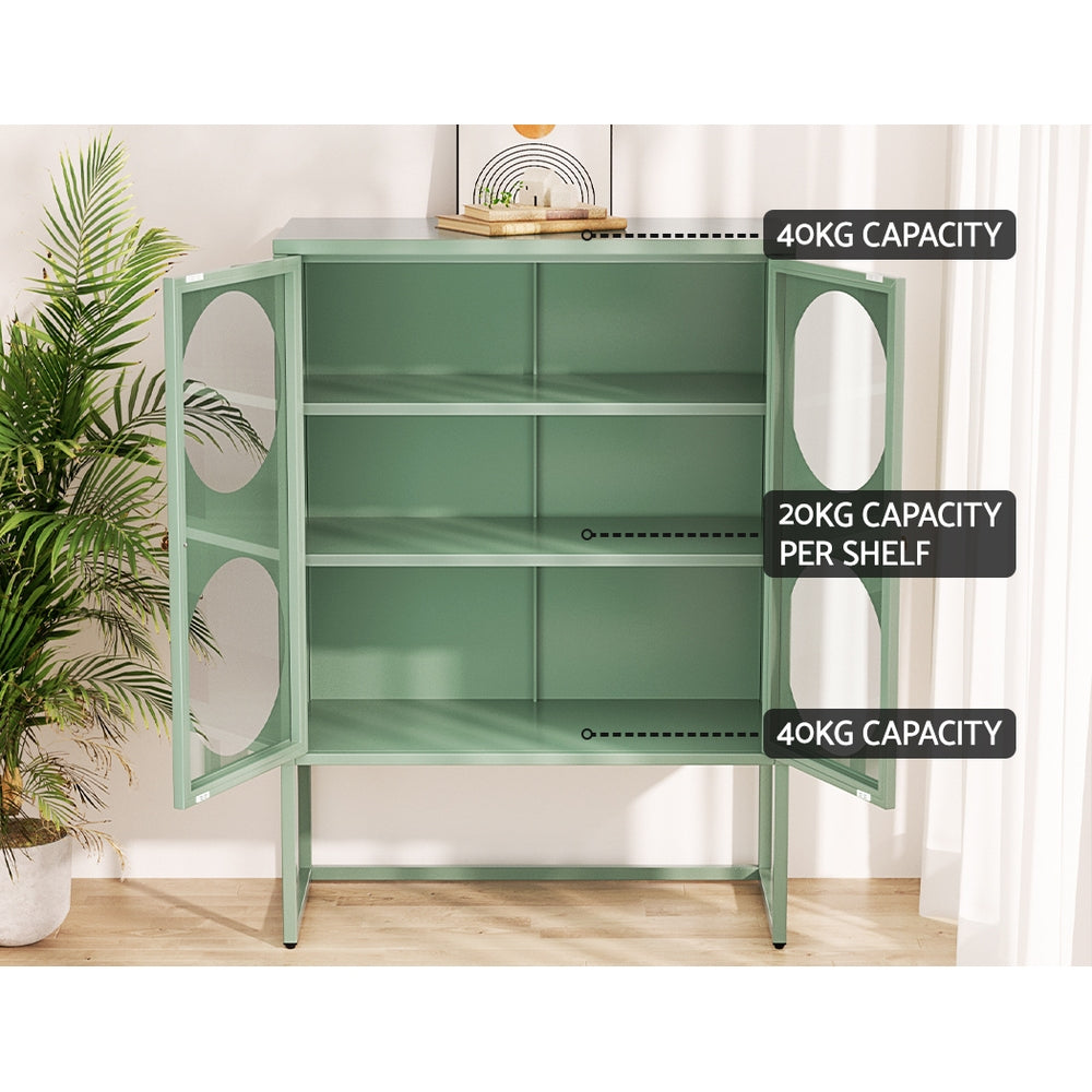 Buffet Sideboard Metal Cabinet - ELLA Green