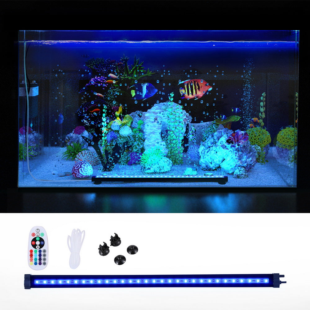 HomeMyGarden Aquarium Light Submersible 52CM Air Bubble LED Light