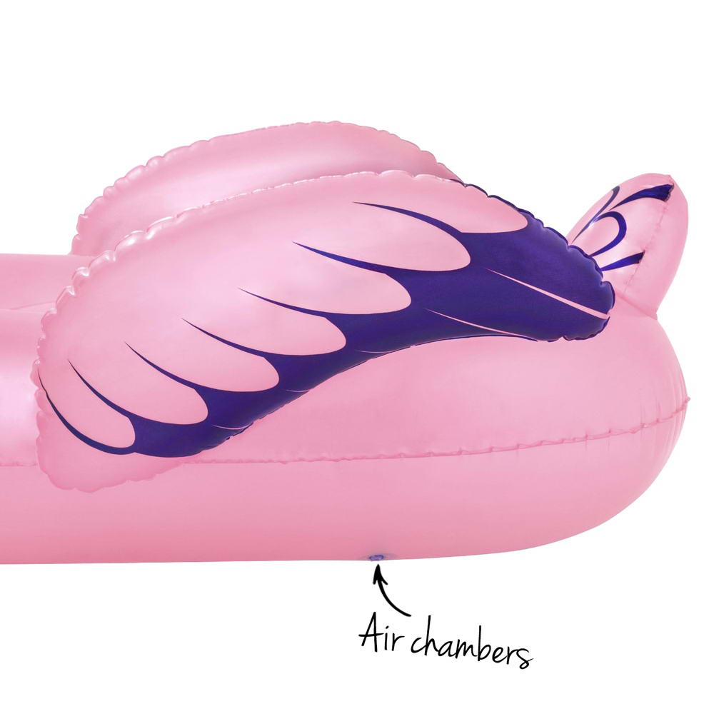 Flamingo Rider Ride-On Float Floating Seat Pool Lounger 1.43M x 1.53M