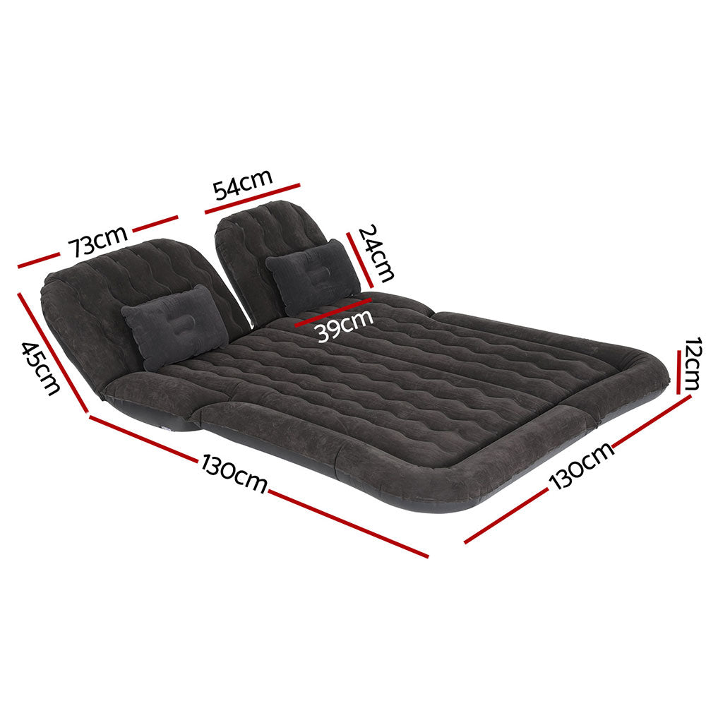 Car Mattress 175x130 Inflatable SUV Back Seat Camping Bed Black