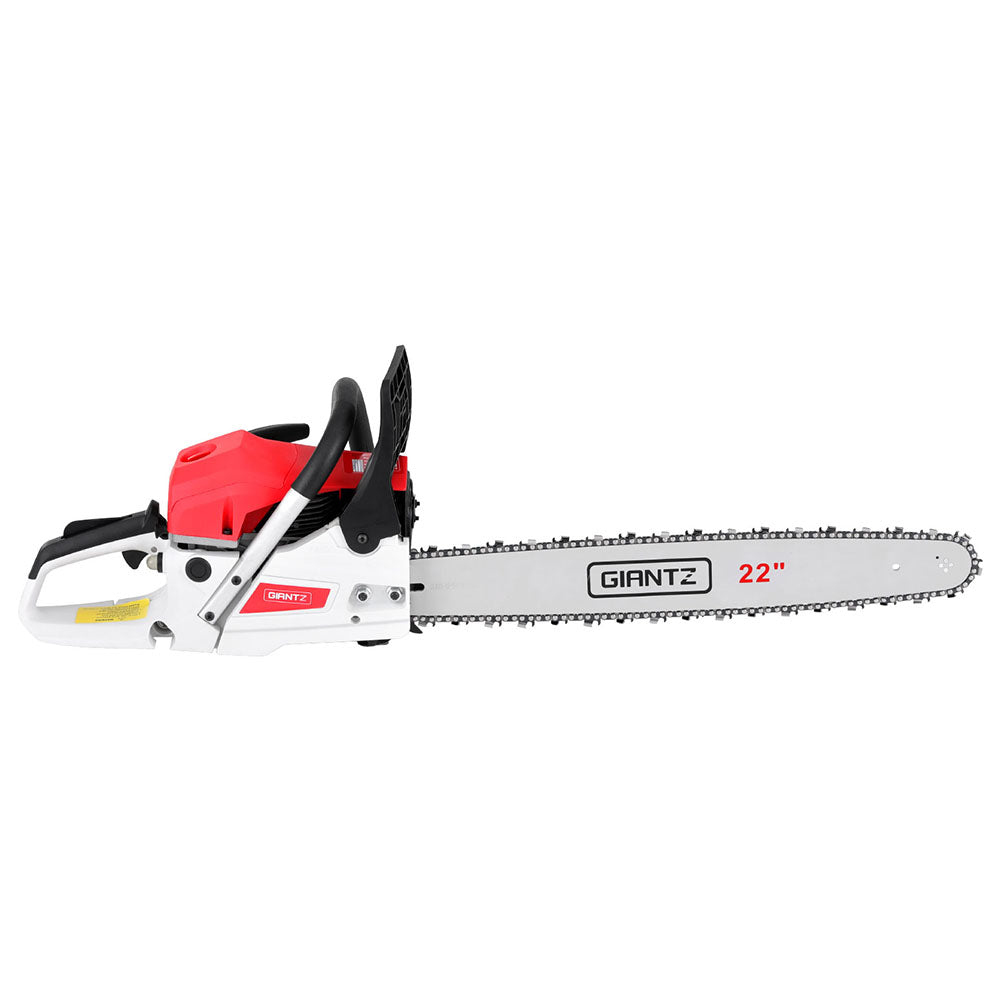 74cc Petrol Chainsaw 22" Bar E-Start Tree Pruning Chain Saw