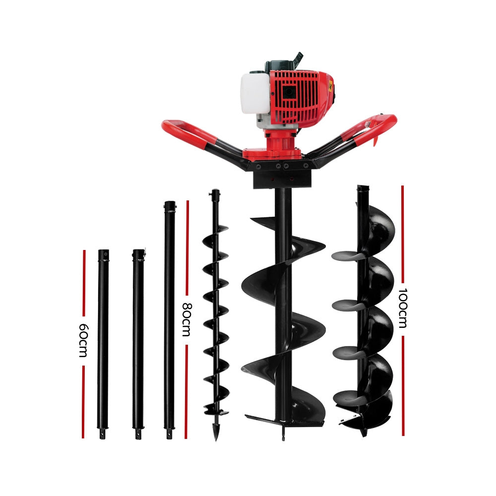 66CC Petrol Post Hole Digger Drill Extension Auger Bits