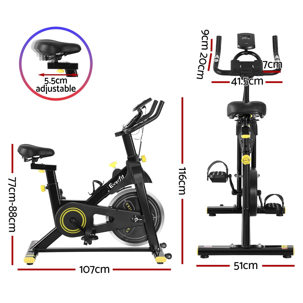 Magnetic Spin Bike Exercise Bike Cardio Gym Bluetooth APP Connectable