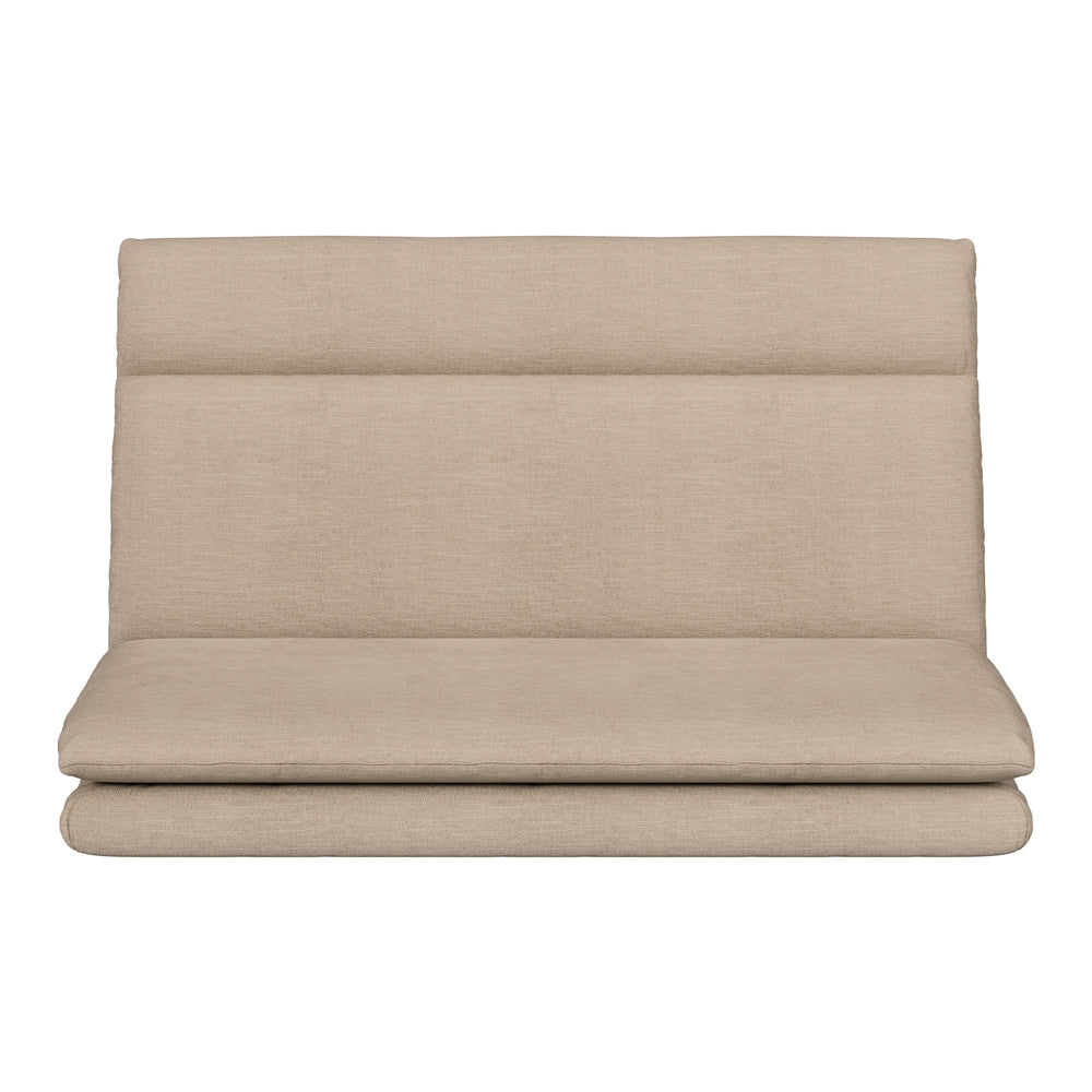 Floor Lounge Sofa Bed 2 Seater Beige