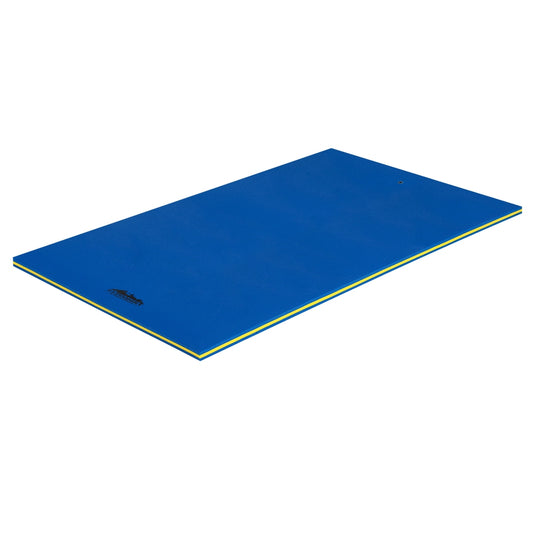 Weisshorn Floating Water Mat 3.5x1.8m Foam Pad Swimming Pool Platform Blue