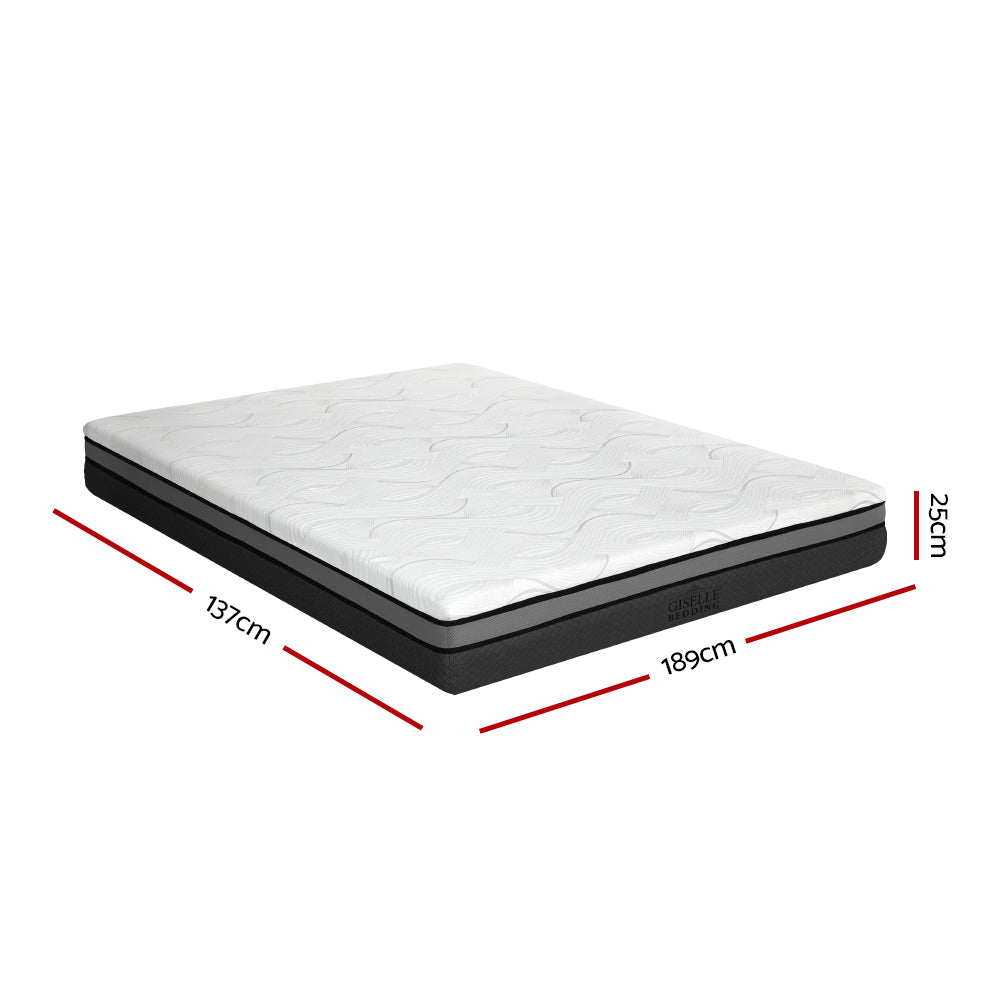 Bedding Memory Foam Mattress Bed Cool Gel Non Spring 25cm Double