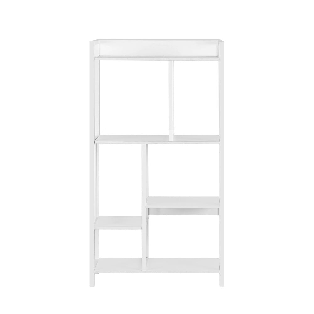 Bookshelf Display Shelves 5 Tiers 120cm White