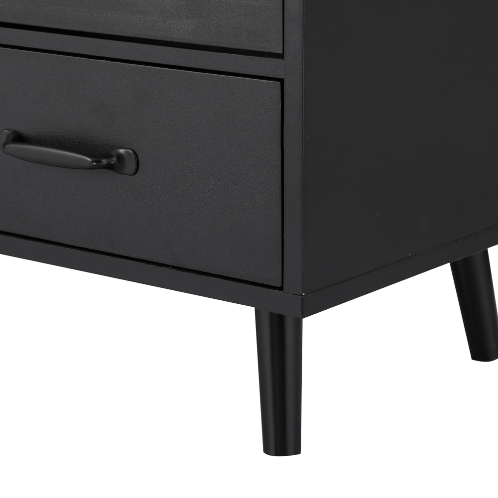 Buffet Sideboard Double Doors - Black