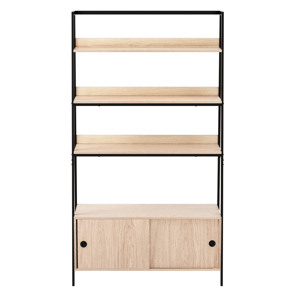 Bookshelf 5 Tier Cube Cabinet MIRA Oak