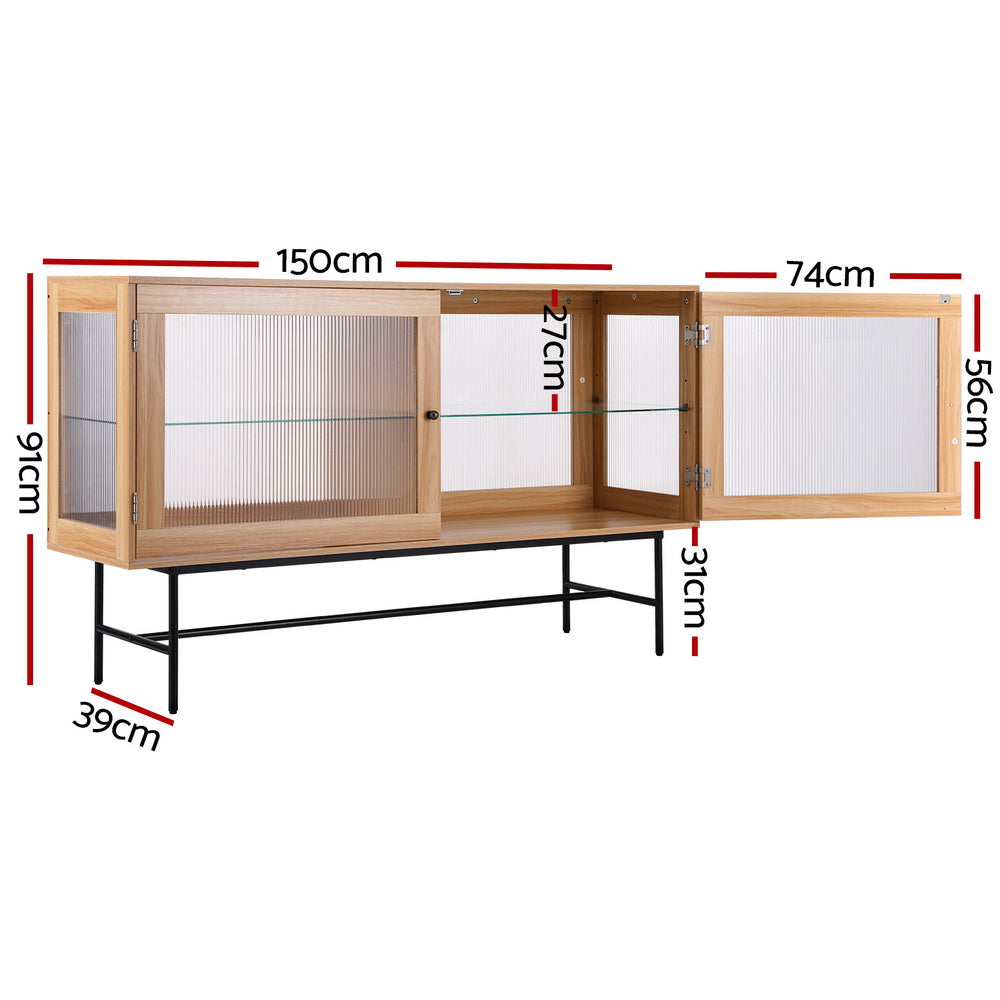 Buffet Sideboard Double Doors - Oak