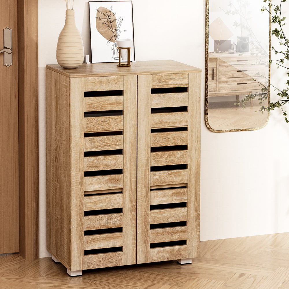 Shoe Cabinet 20 Pairs 5-tier Wood Alster