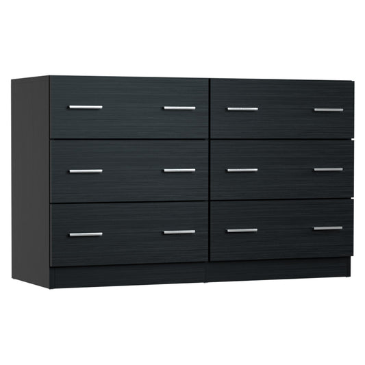 Artiss 6 Chest of Drawers - VEDA Black