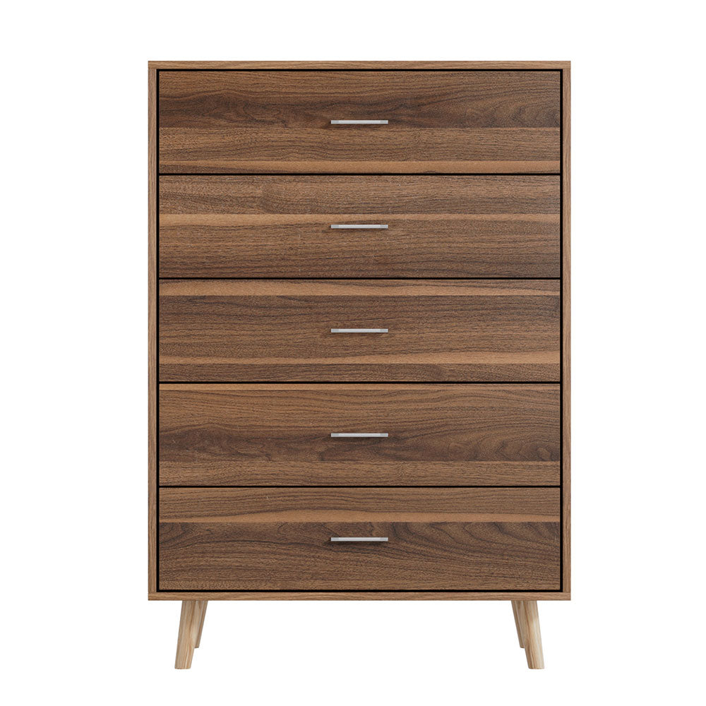 5 Chest of Drawers - MIRI Walnut