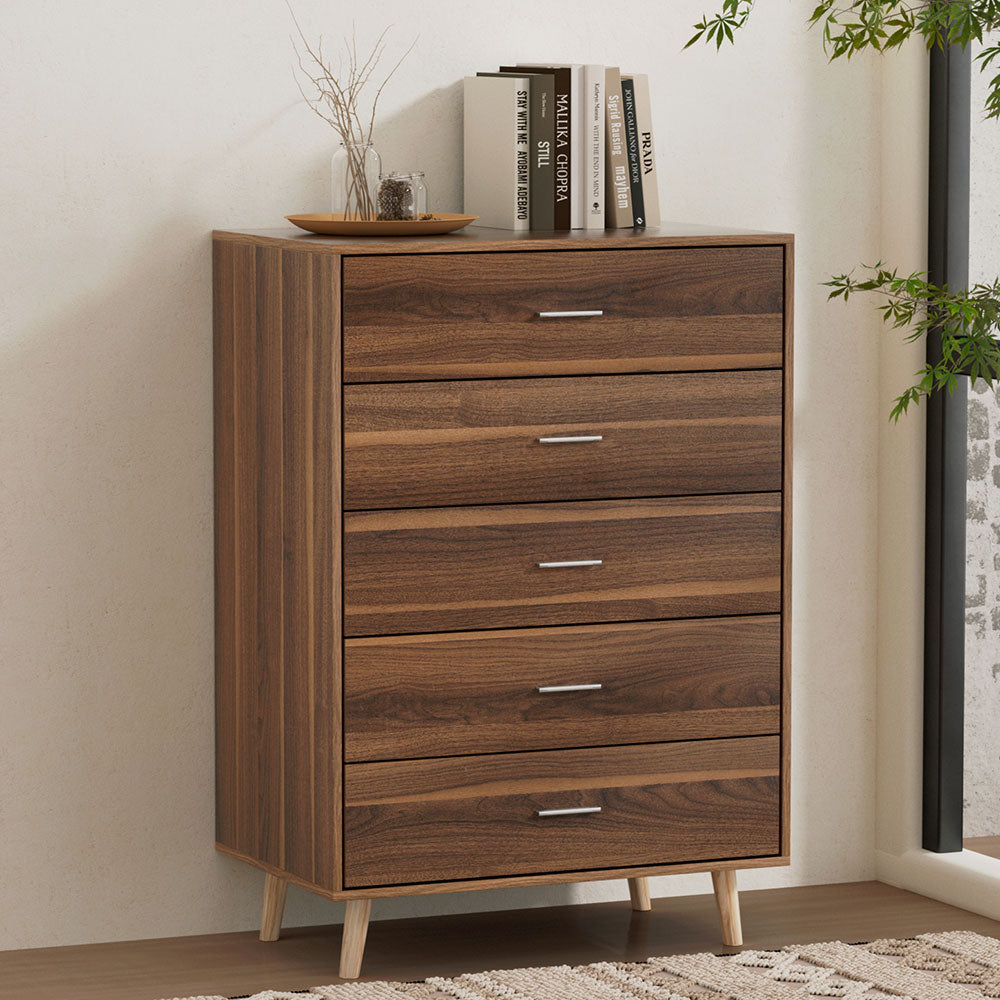 5 Chest of Drawers - MIRI Walnut