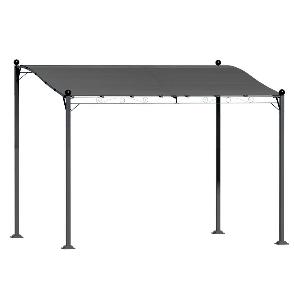 Instahut Gazebo Marquee 3m Outdoor Event Wedding Tent Camping Party Shade Iron Art Canopy Grey