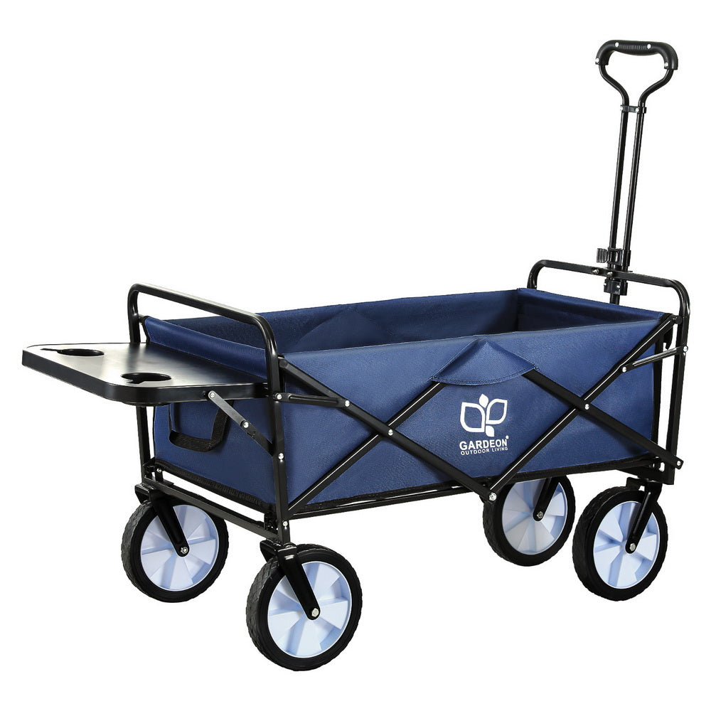 Gardeon Garden Cart with Cup Holders Blue