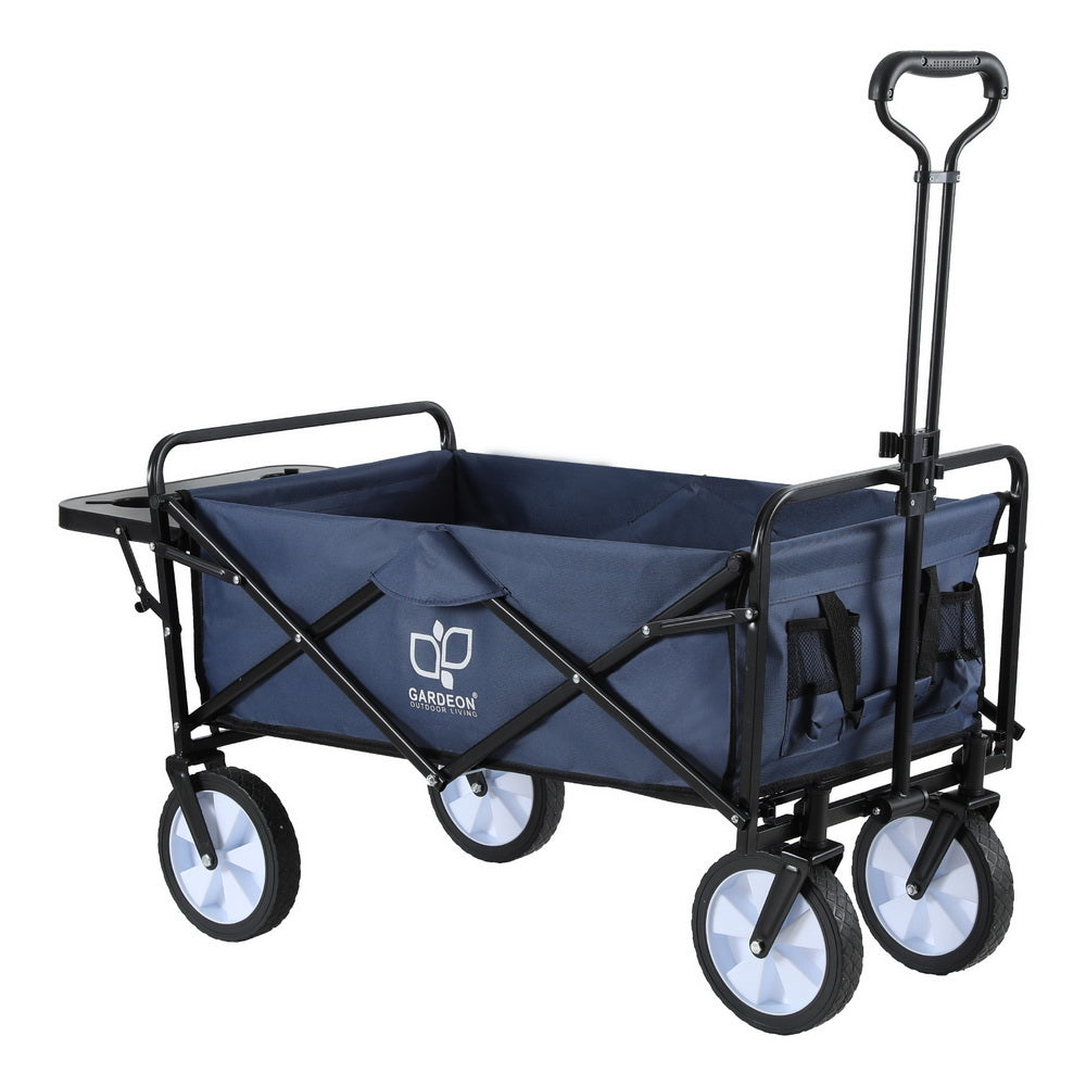 Garden Cart with Cup Holders Blue