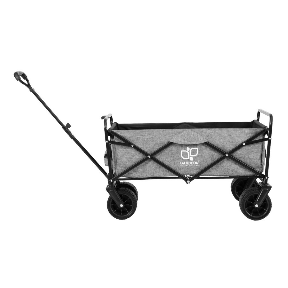 Garden Cart with Cargo Net Grey