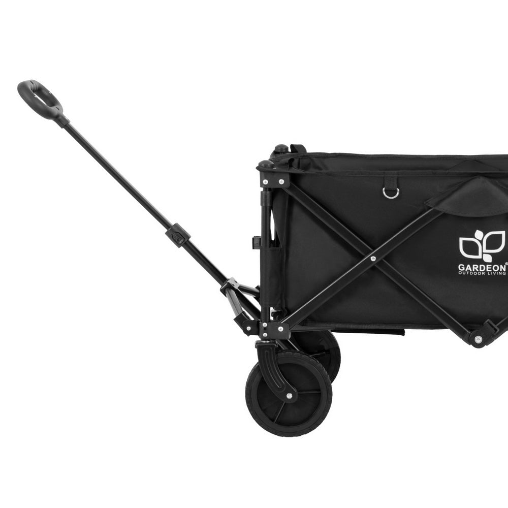 Garden Cart with Opening Rear Black