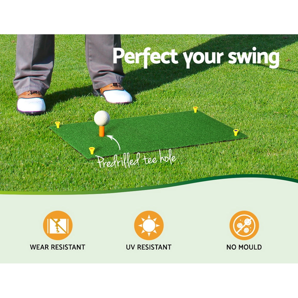 Golf Hitting Practice Mat Portable Driving˝ˇRange˝ˇTraining Aid 60x30cm