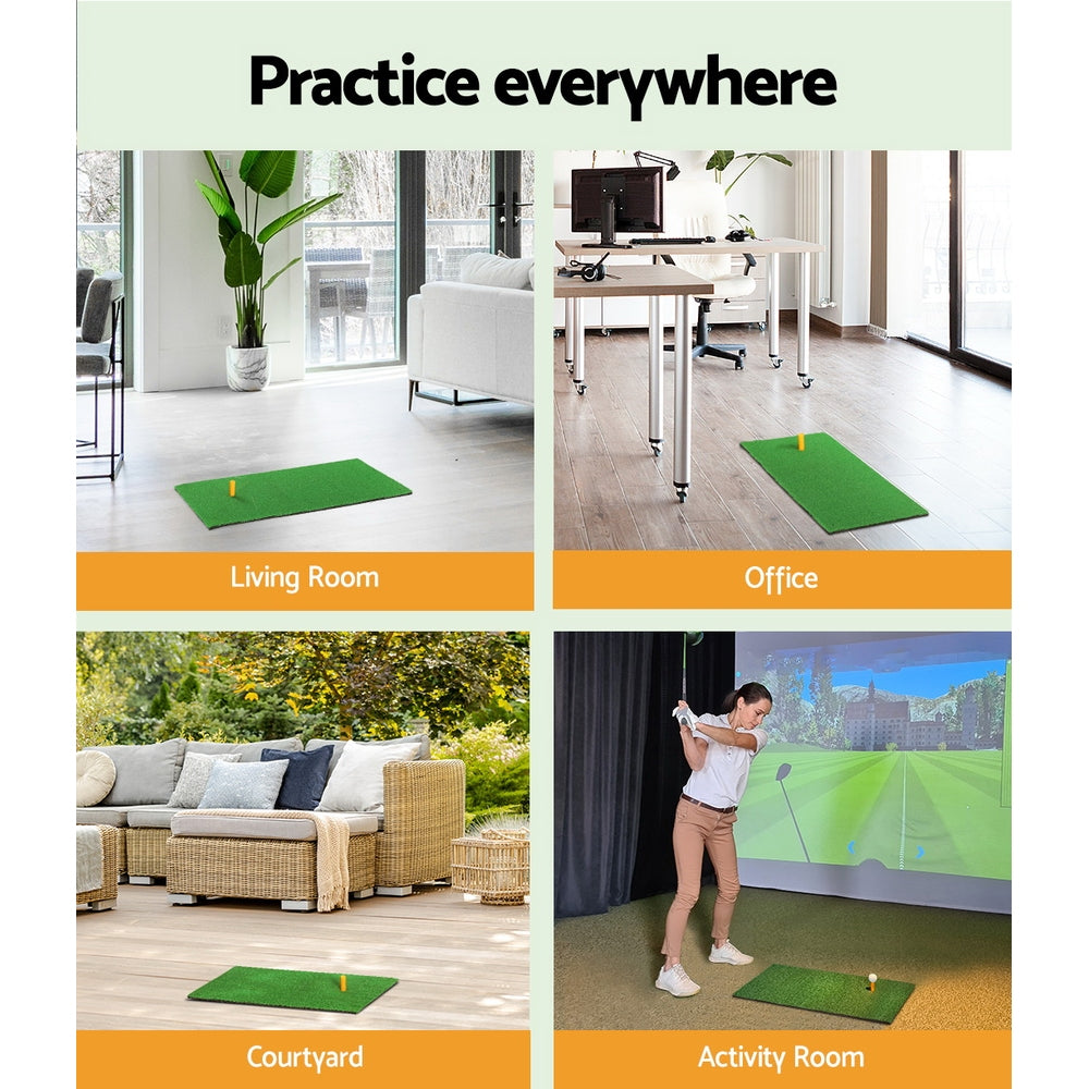 Golf Hitting Practice Mat Portable Driving˝ˇRange˝ˇTraining Aid 60x30cm