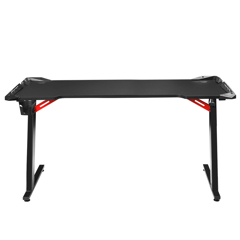 Gaming Desk Computer Desks Table Study Home Ofiice RGB LED Light 140CM