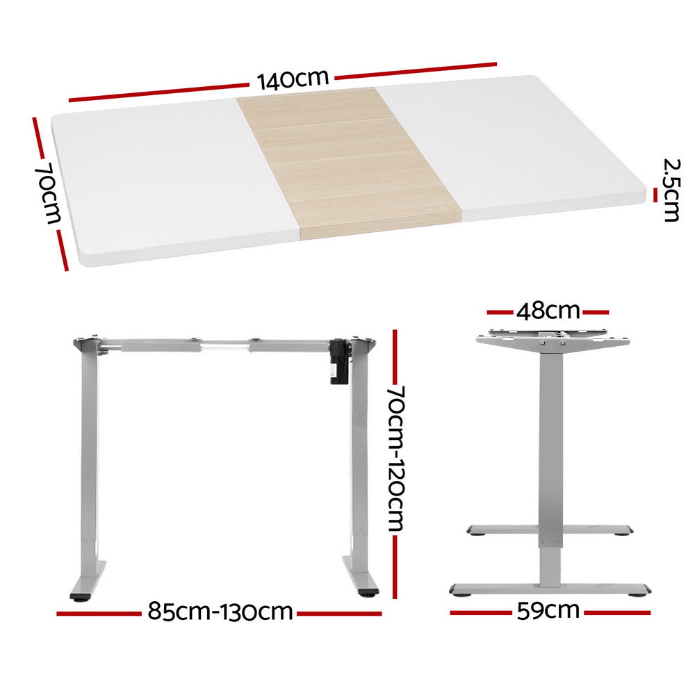 Standing Desk Electric Sit Stand Desks 140CM