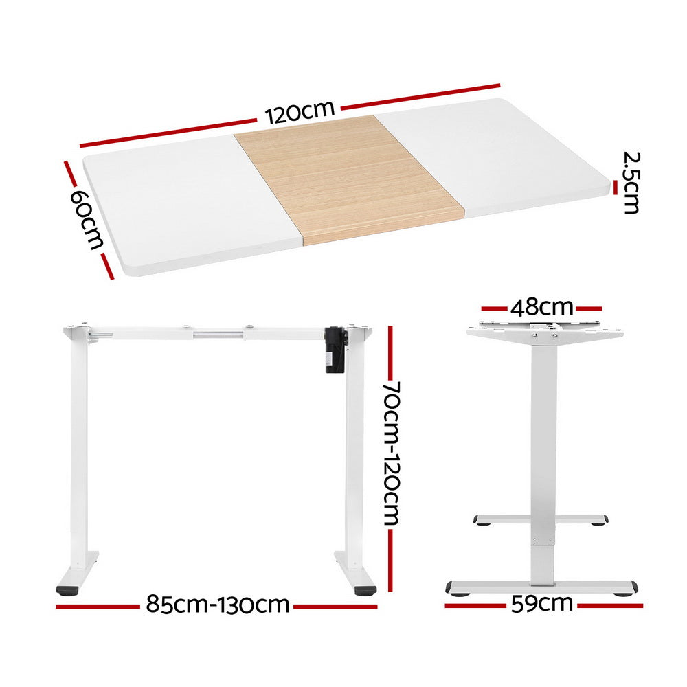 Standing Desk Motorised Sit Stand Desks 120CM