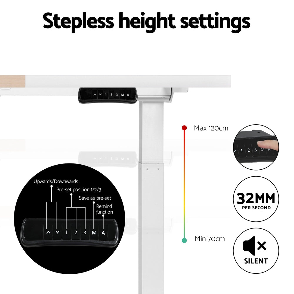 Standing Desk Motorised Dual Motor 120CM