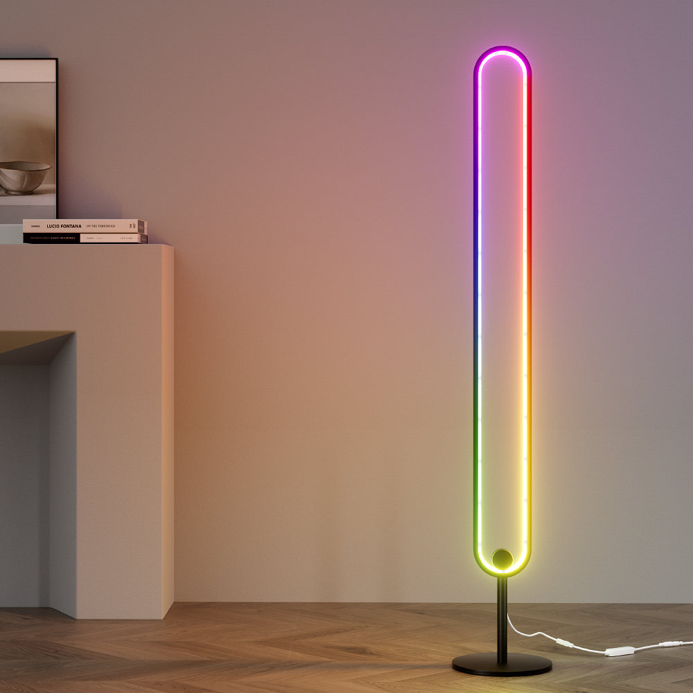 RGB LED Floor Lamp Colour Light Stand Corner Mordern Living Room 118CM