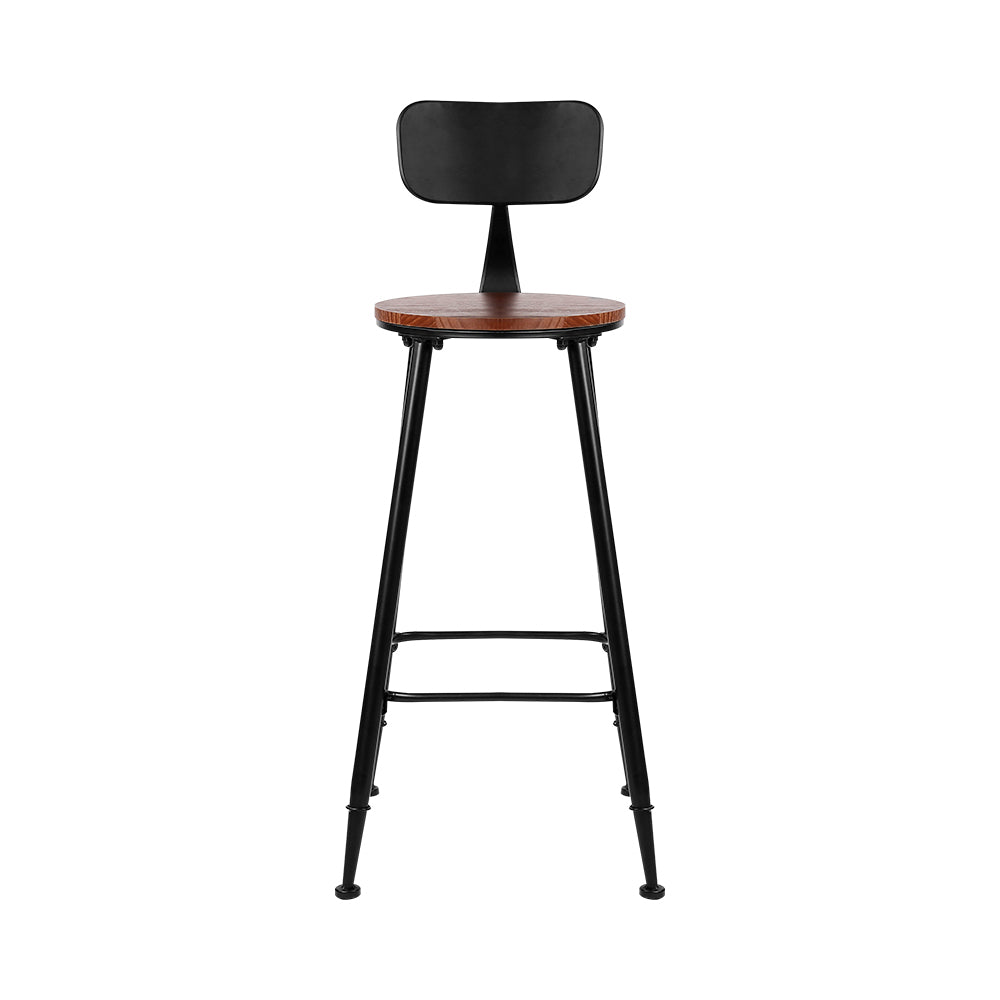 4x Bar Stools Vintage Metal Chairs