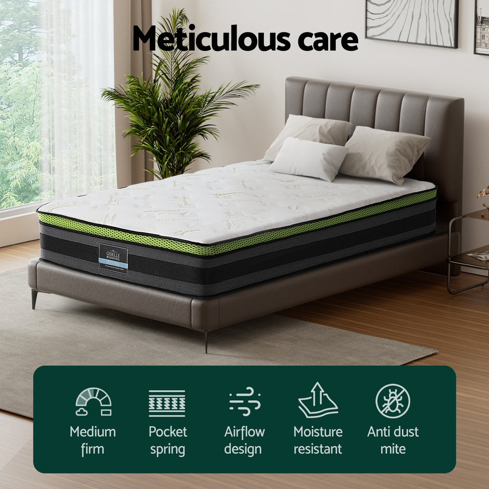 Mattress Cool Gel Foam 30cm King Single