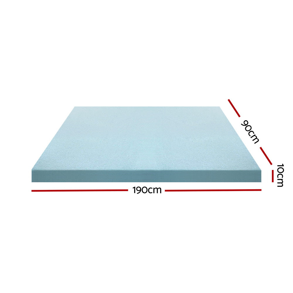 Bedding Memory Foam Mattress Topper Cool Gel Bed Mat Bamboo 10cm Single