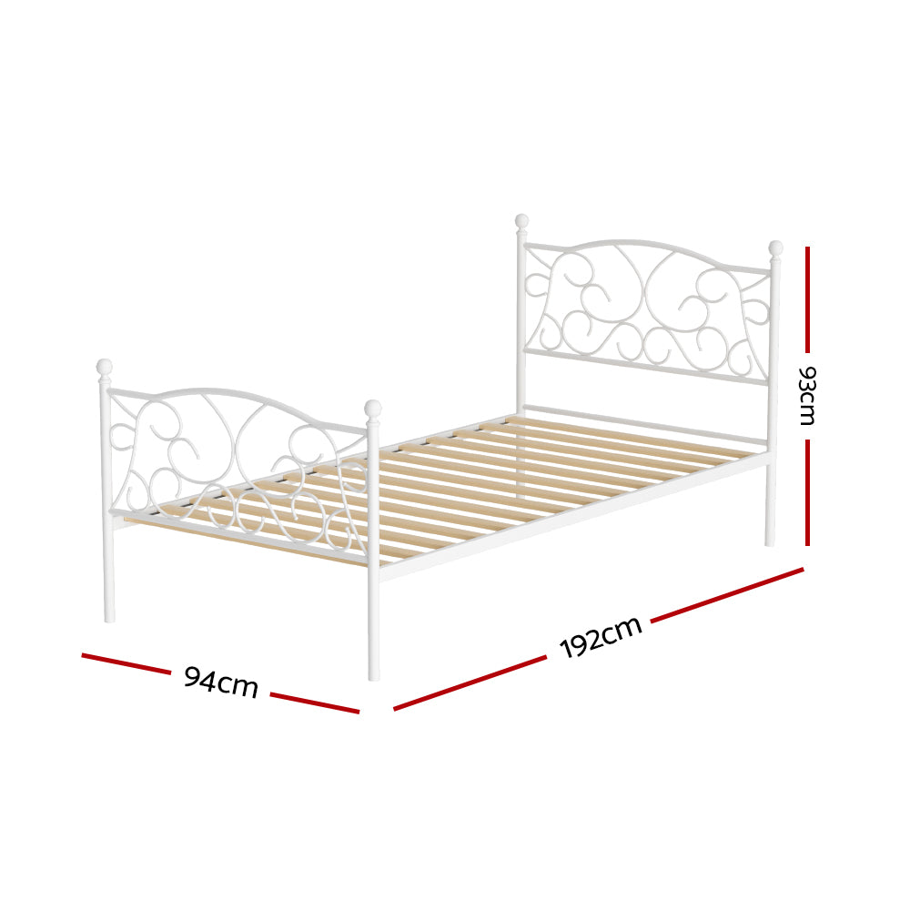 Bed Frame Single Size Metal Frame GROA