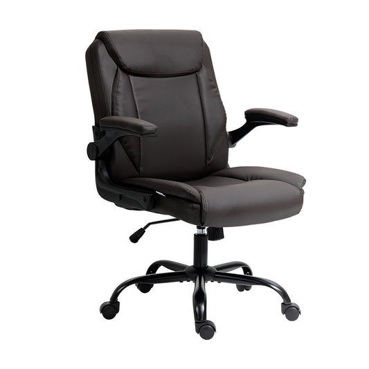 Artiss Executive Office Chair Mid Back Brown