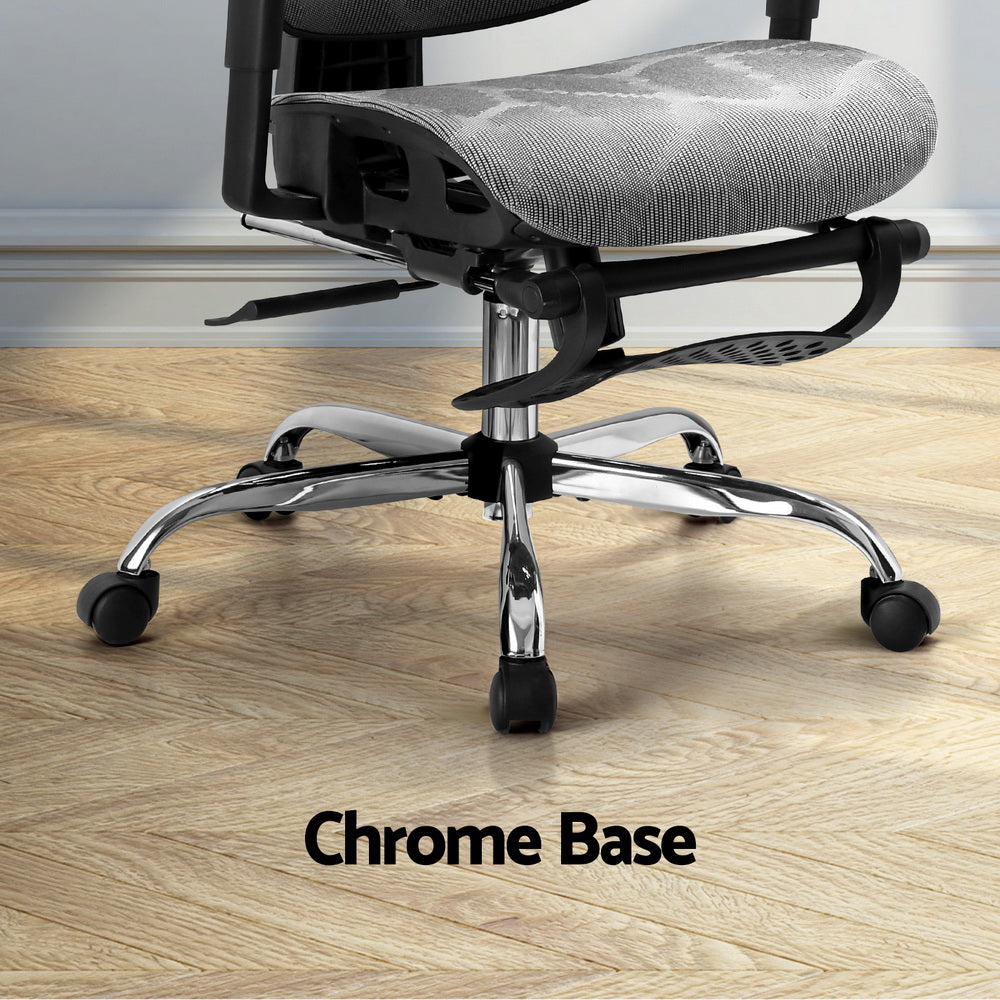 Ergonomic Office Chair Footrest Grey