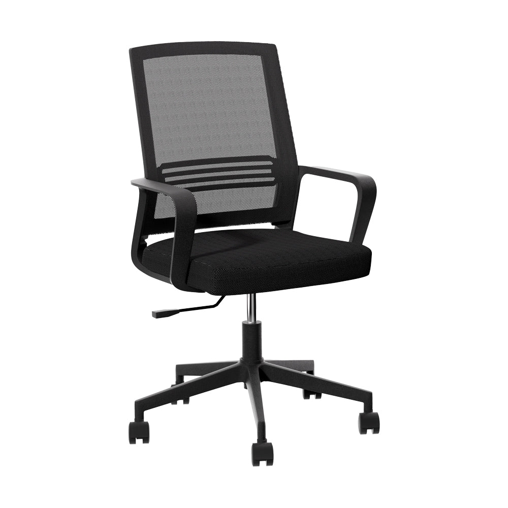 Artiss Mesh Office Chair Computer Gaming Desk Chairs Work Study Mid Back Black