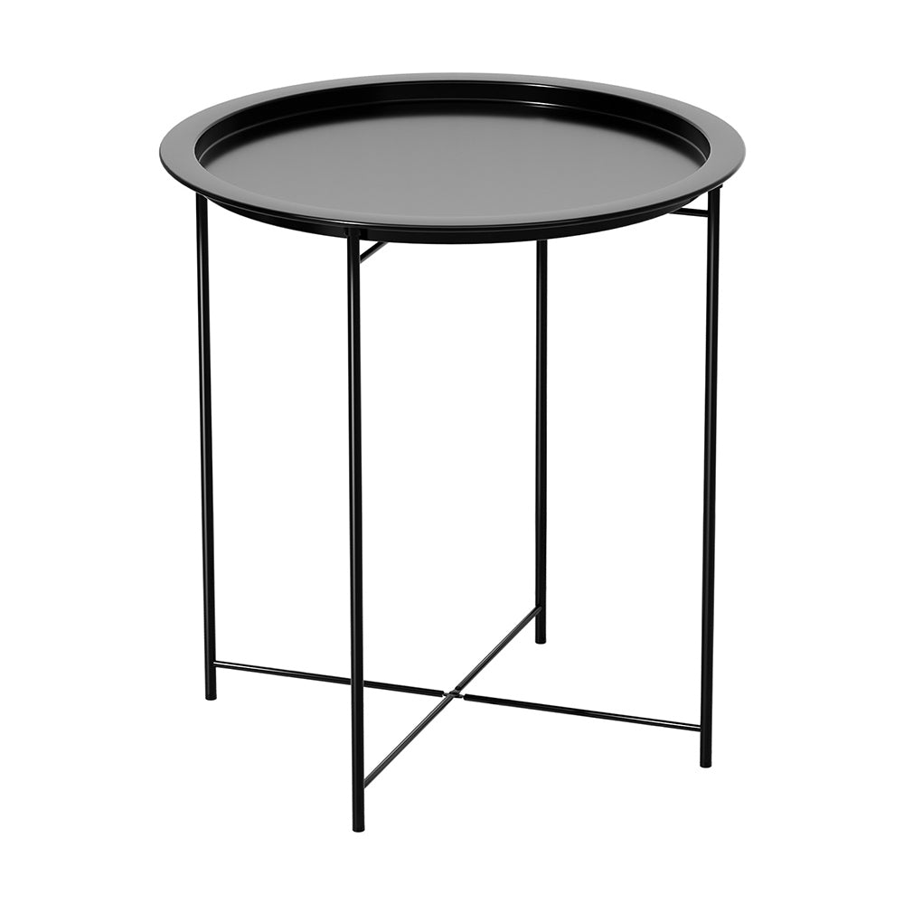 Coffee Side Table Steel Outdoor Furniture Indoor Desk Patio Garden