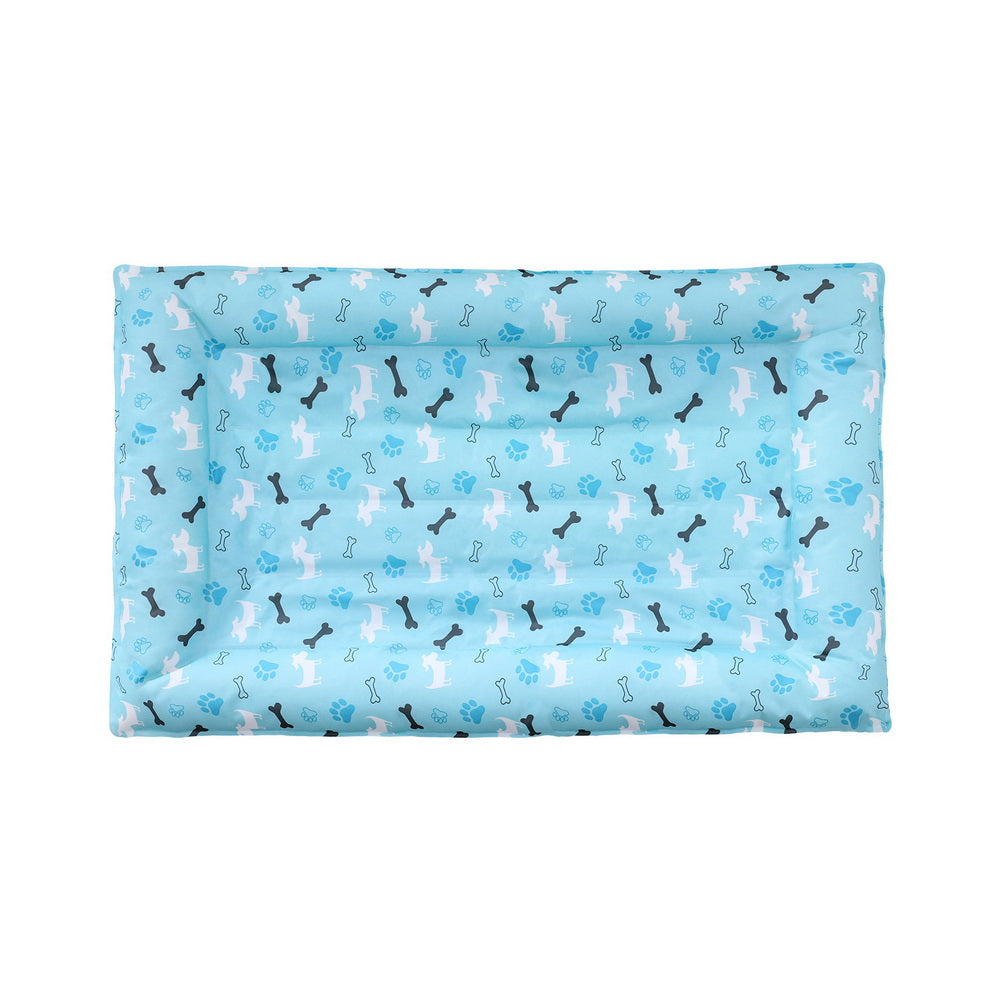 Pet Cooling Mat Gel Dog Cat Self-cool Puppy Pad Large Bed Summer Blue