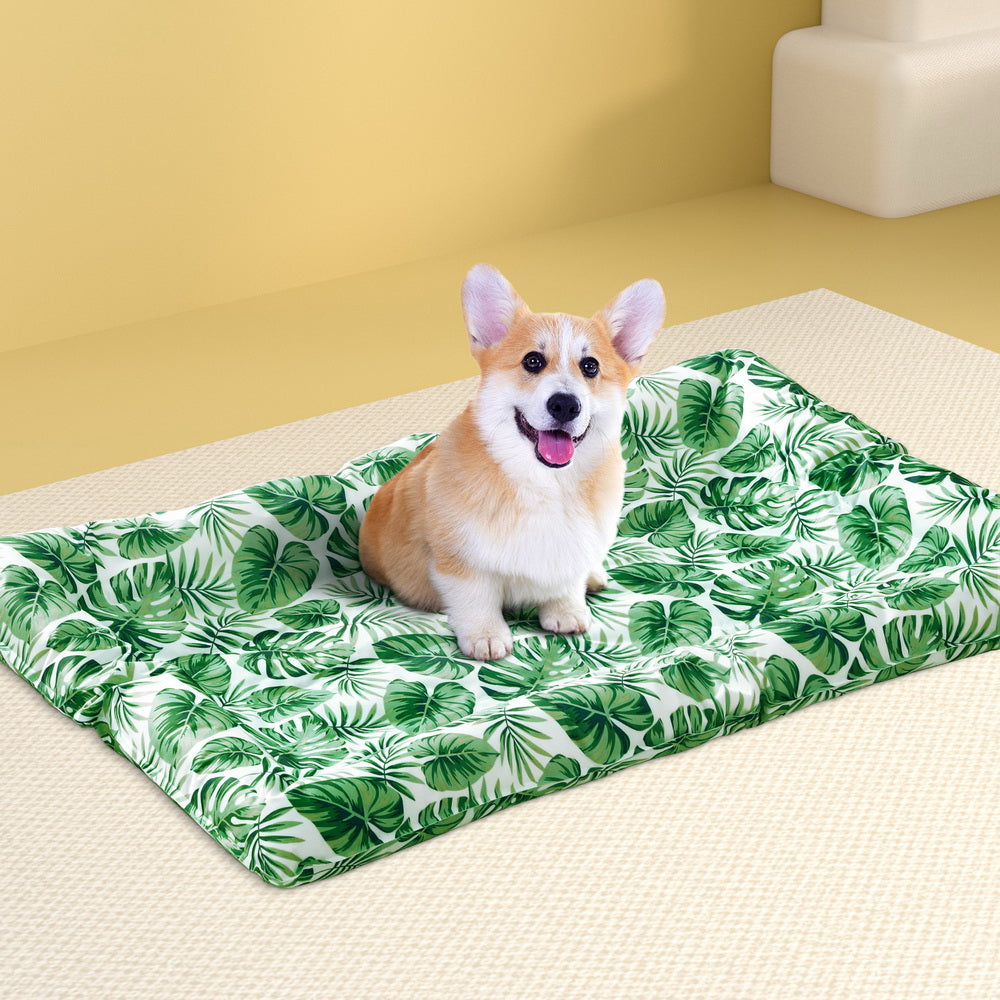 Pet Cooling Mat Gel Dog Cat Self-cool Puppy Pad Large Bed Summer Green