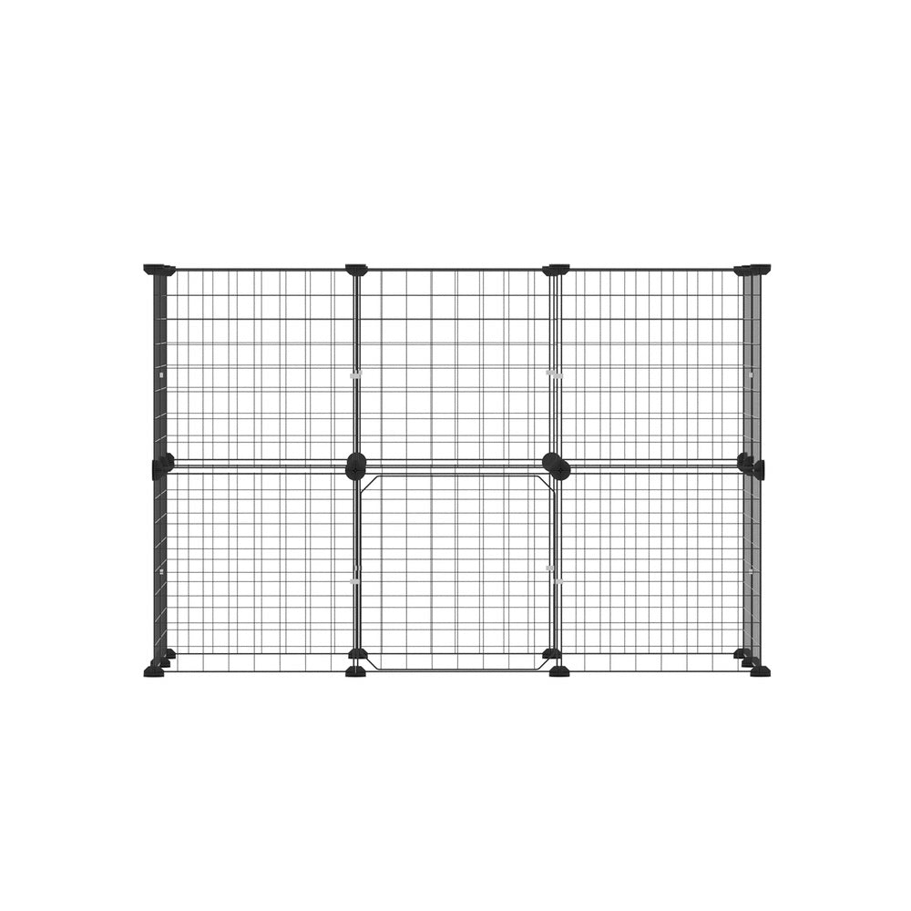 Pet Dog Playpen Enclosure Cage 20 Panel Puppy Fence Play Pen Foldable Metal