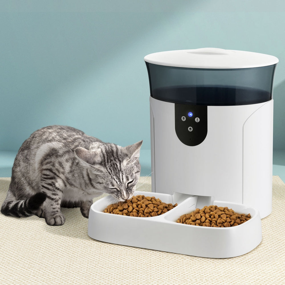 HomeMyGarden Automatic Pet Feeder Dog Cat Wifi 7L Auto Smart Food Dispenser Timer Feed