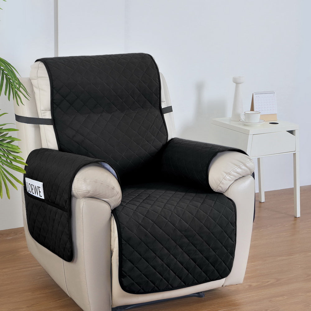 Recliner Chair Cover 100% Water Resistant Black