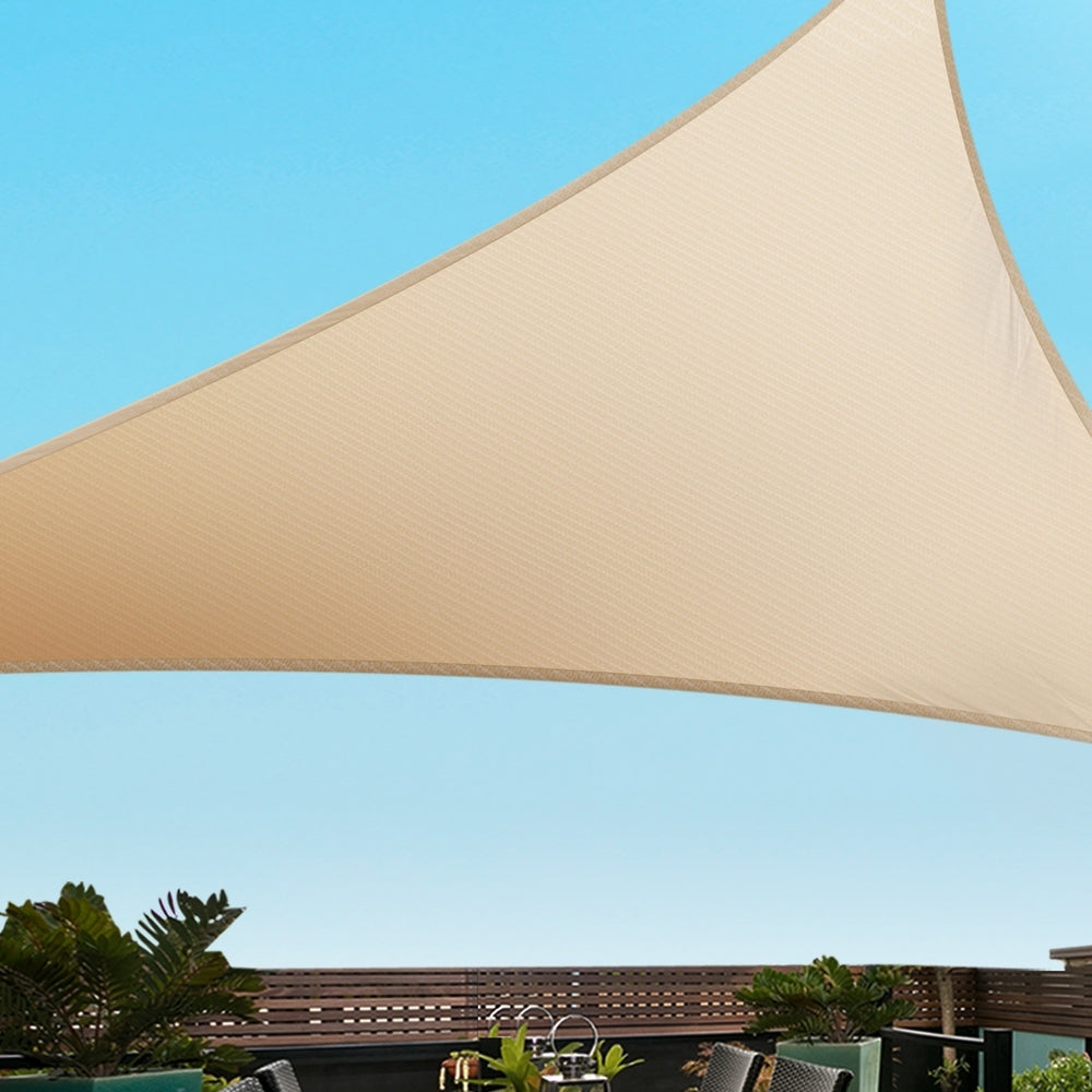 Shade Sail Cloth Triangle Sun Canopy 6.1x6.1x6.1M