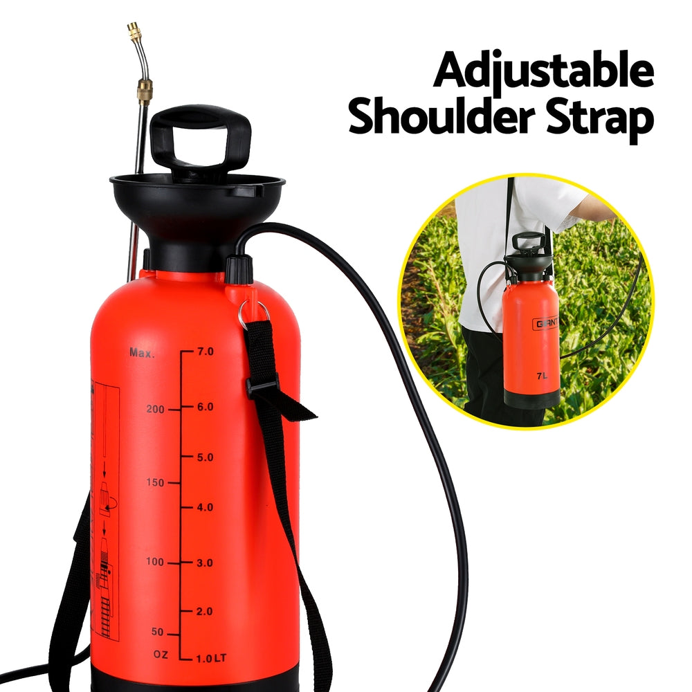 Weed Sprayer Pressure 7L Shoulder Garden Spray