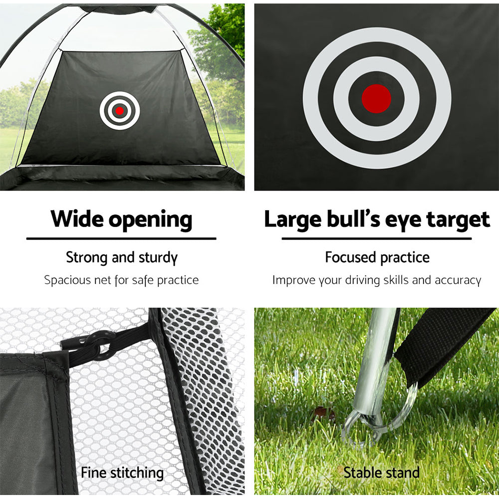 3M Golf Practice Net Portable Training Aid Driving Target Tent Black